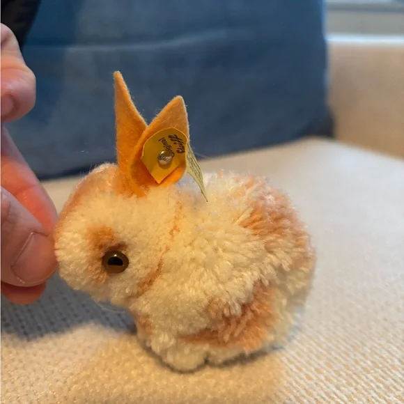 Steiff Orange and White Bunny Toy collectible - Picture 1 of 10